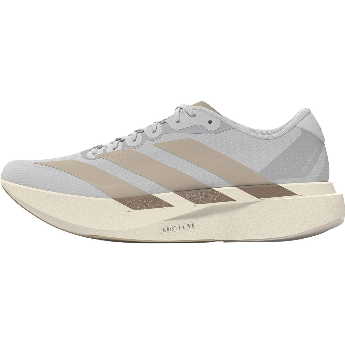 Image of Adidas Adizero Evo SL Woven Running Shoe - Women's Grey One/Grey One/Khaki Three, 8.5