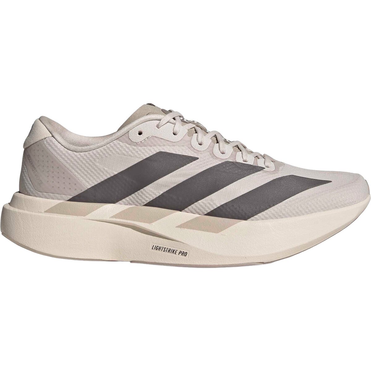 Image of Adidas Adizero Evo SL Woven Running Shoe - Women's Putty Mauve/Charcoal/Iron Metallic, 8.0