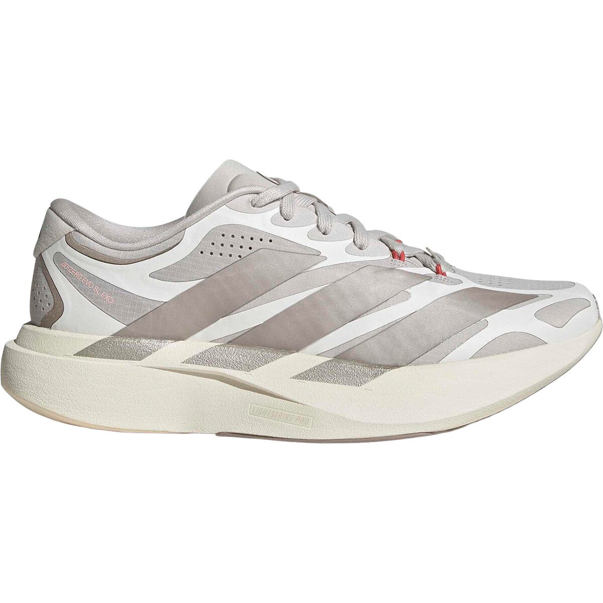 Image of Adidas Adizero Evo SL Exo Running Shoe - Women's Ftwr White/Ftwr White/Haze Coral, 10.0