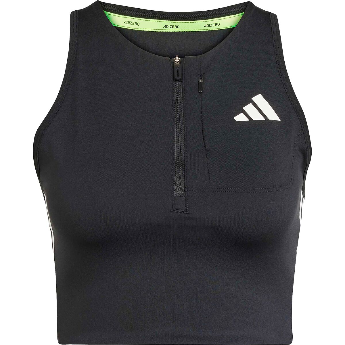 Image of Adidas Adizero Crop Tank Top - Women's Black, XL