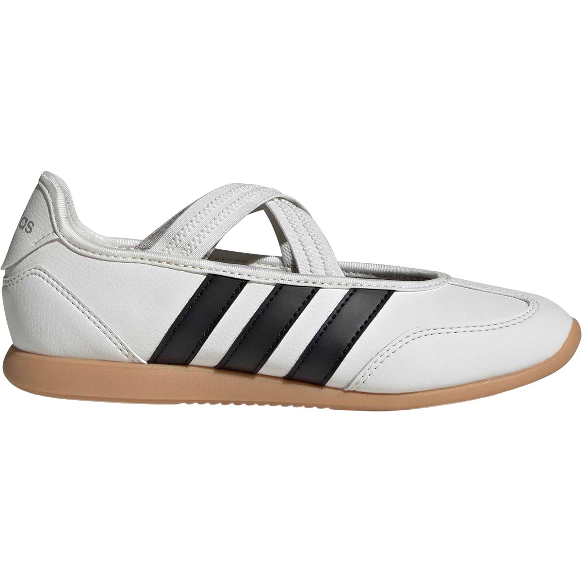 Image of Adidas Barreda Mary Jane Shoe - Kids' Core White/Core Black/Silver Metallic, 4.0
