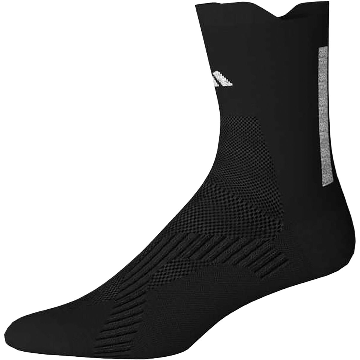 Image of Adidas Reflective Run Crew Sock Black, L
