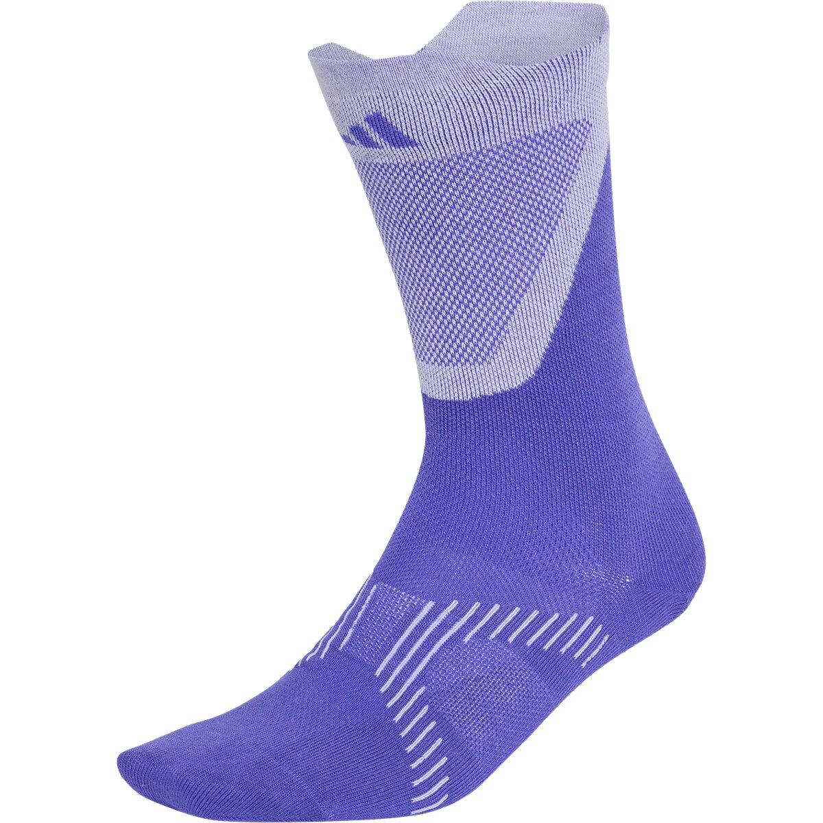 Adidas Adidas Run Light Crew Sock Solar Purple/White, L - $14.95 at Backcountry.com