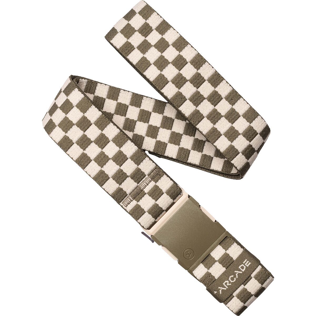 Arcade Check Belt Crocodile/Khaki, One Size