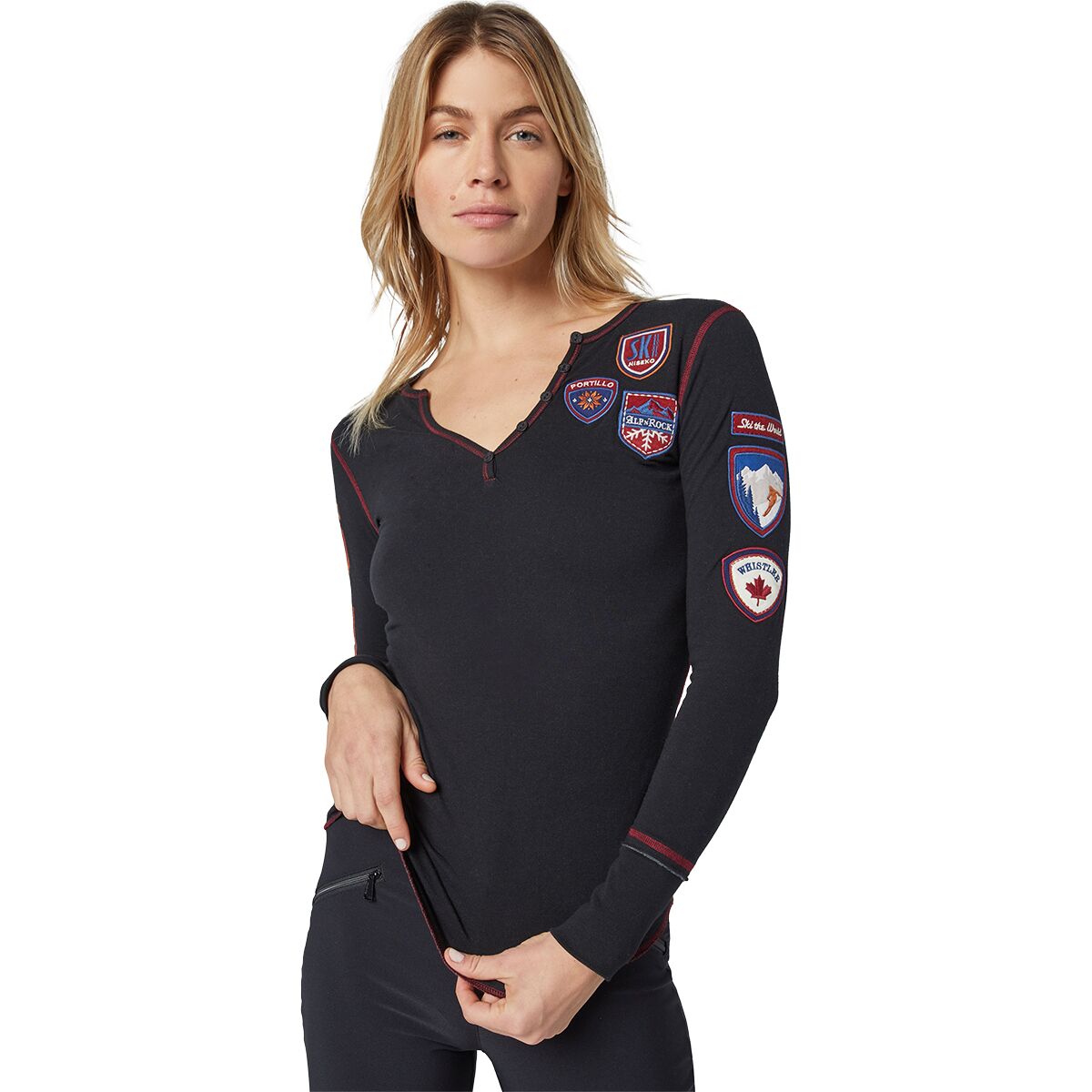 Alp N Rock Ski the World Henley Shirt - Women's product image
