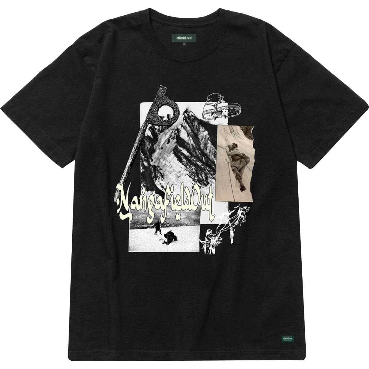 Image of Afield Out x Nanga Parbat T-Shirt - Men's Black, M