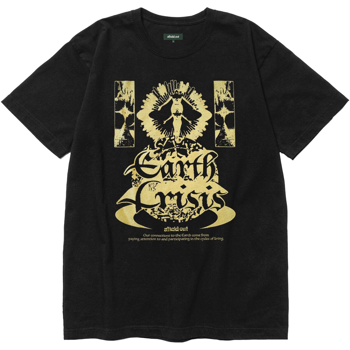 Image of Afield Out Crisis T-Shirt - Men's Black, S