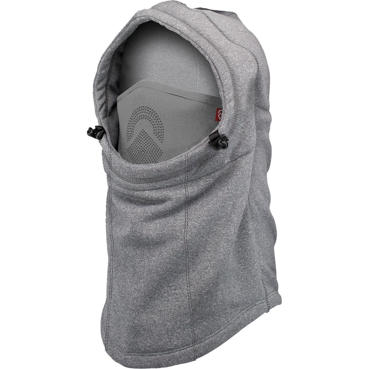 Airhole Airhood Polar Fleece Laser Heather Grey, One Size
