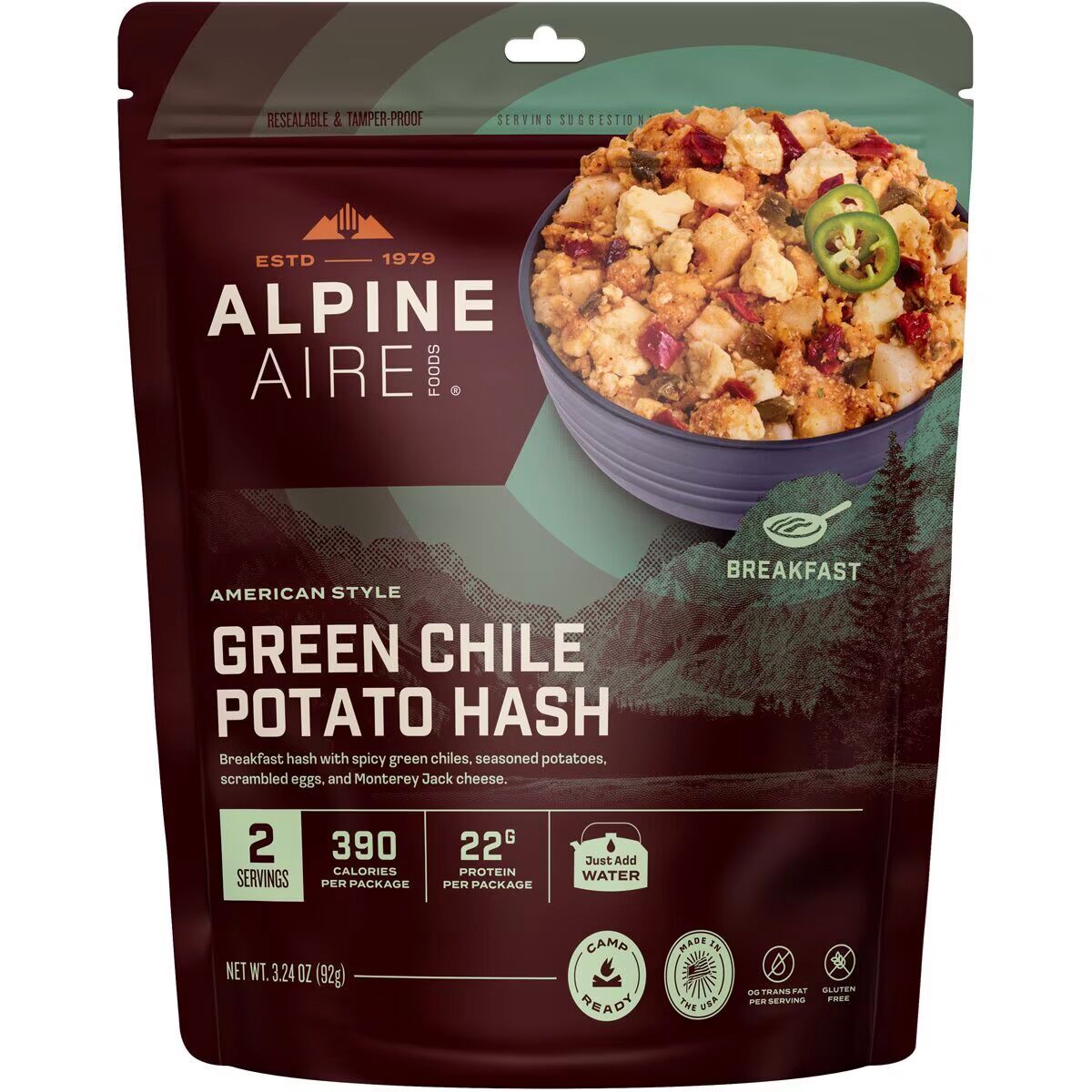 AlpineAire Green Chili Potato Hash One Color, One Size