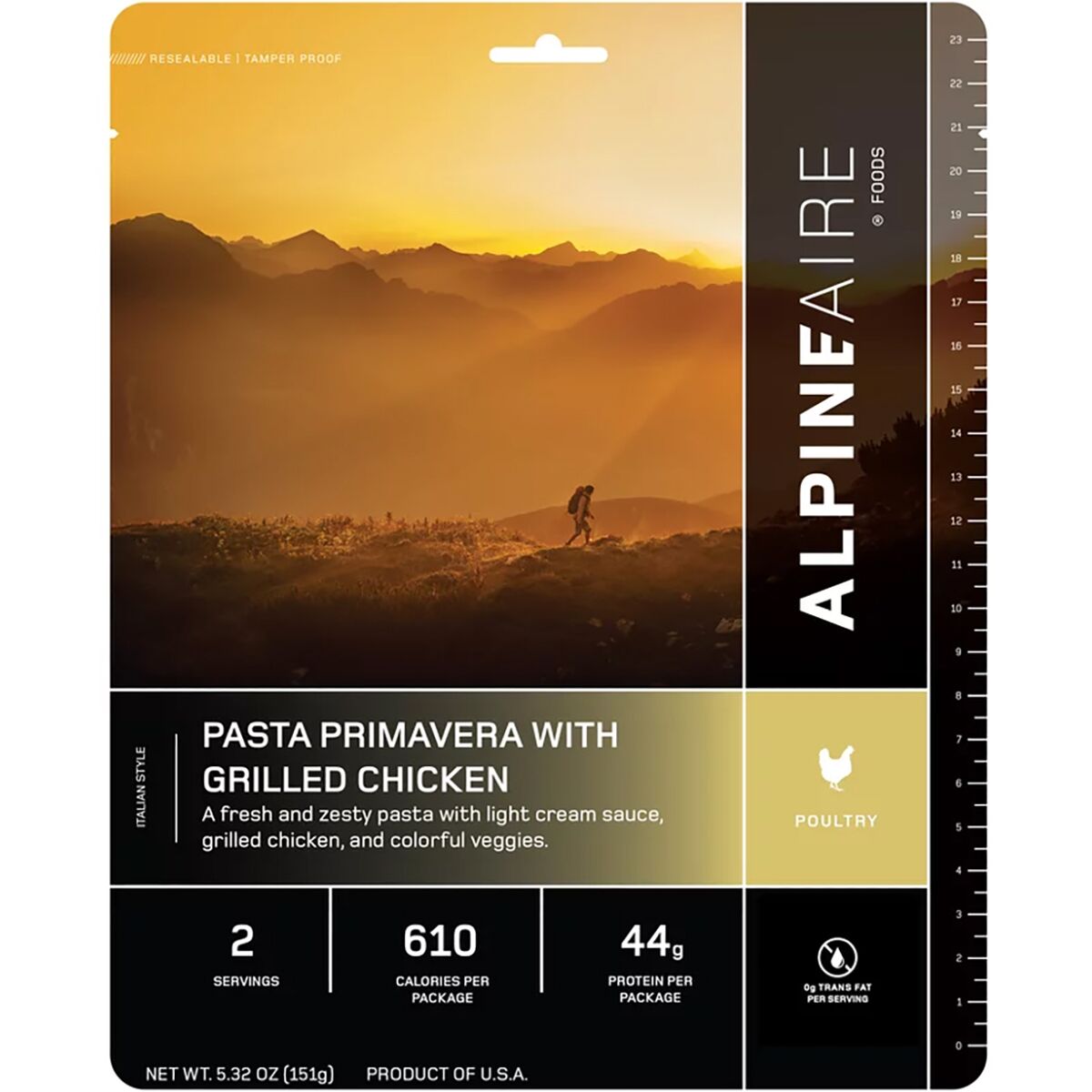 AlpineAire AlpineAire Pasta Primavera with Grilled Chicken One Color, One Size