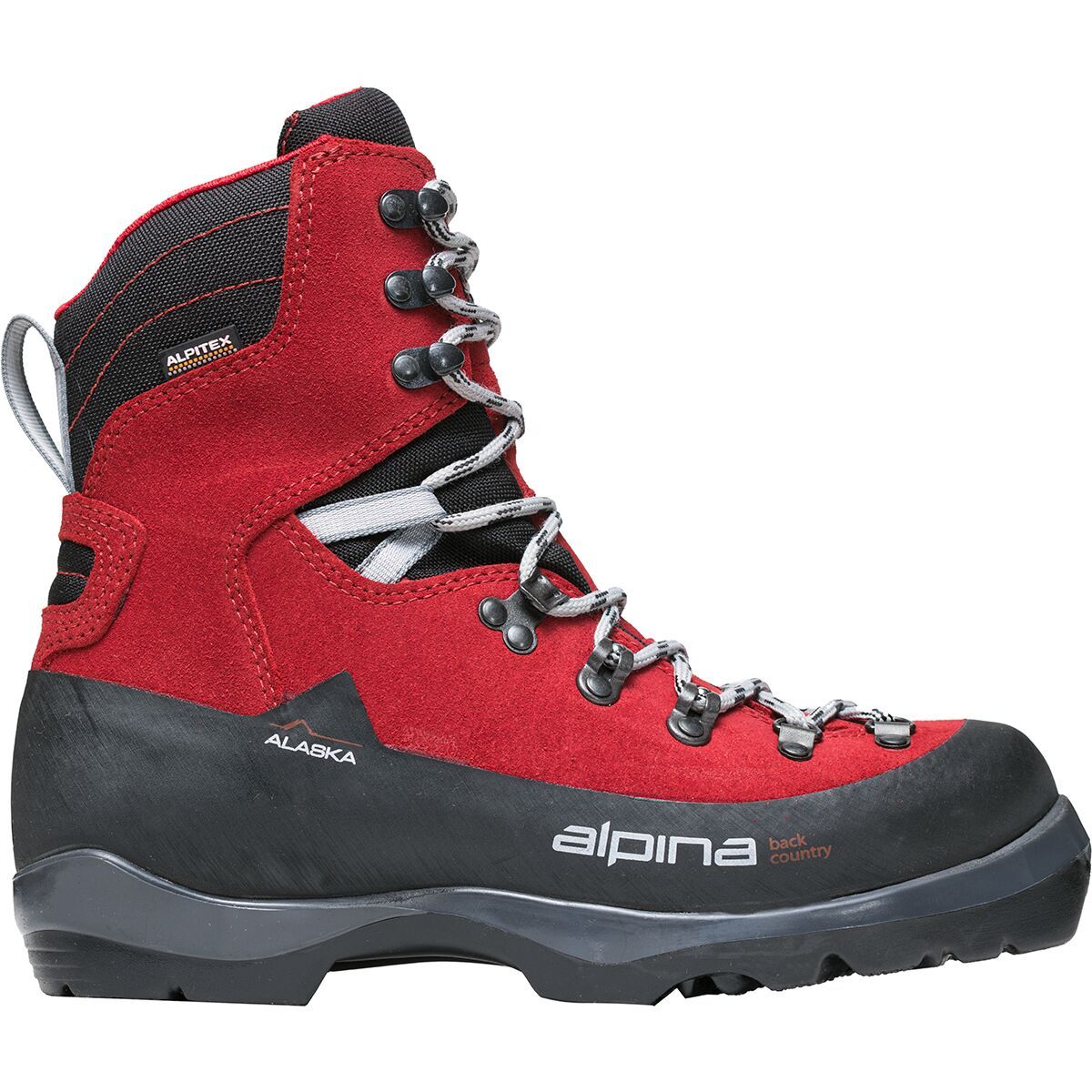 Image of Alpina Alaska Backcountry Boot - 2026 Black/Red, 42.0