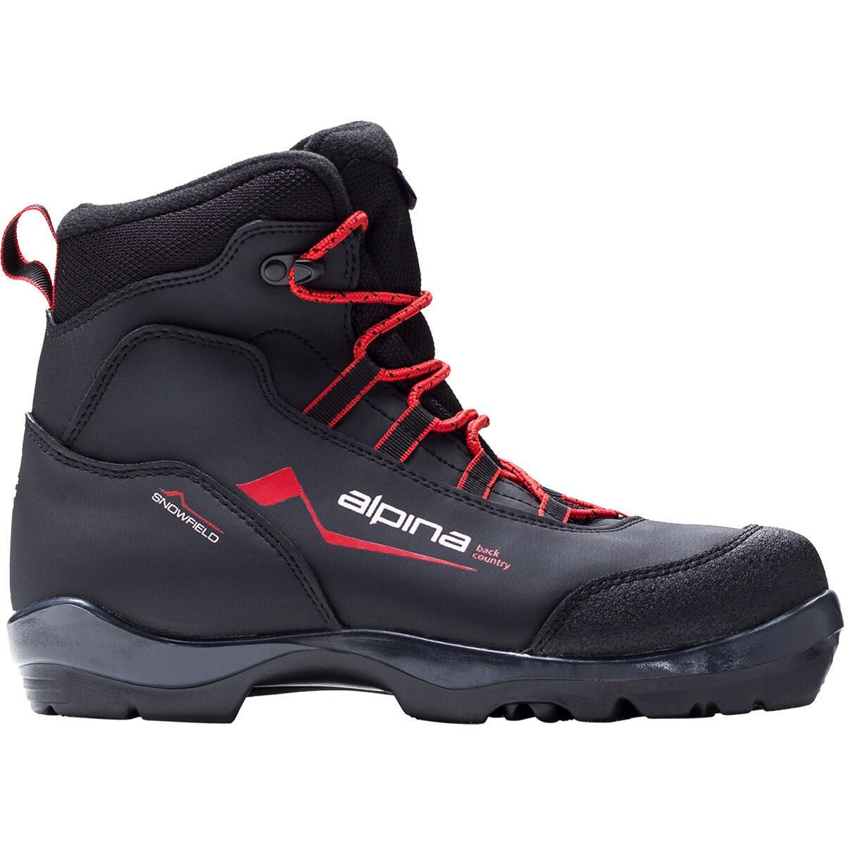 Image of Alpina Snowfield Touring Boot - 2026 Black/Orange, 42.0