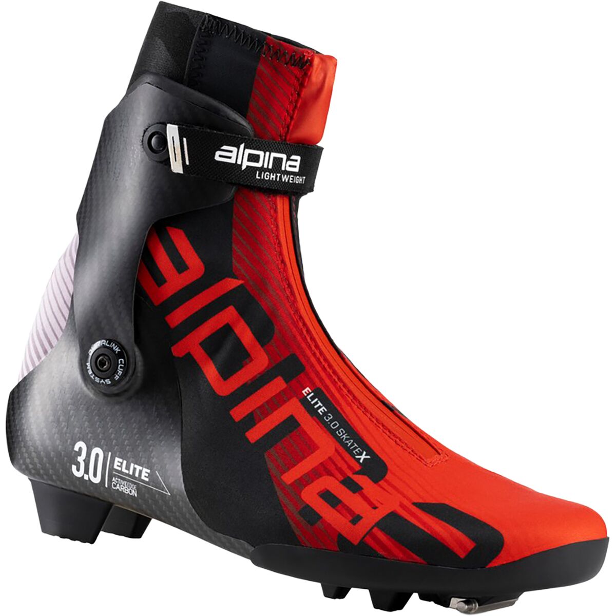 Image of Alpina E30 Skate X Boot - 2027 Red/Black/White, 42.0