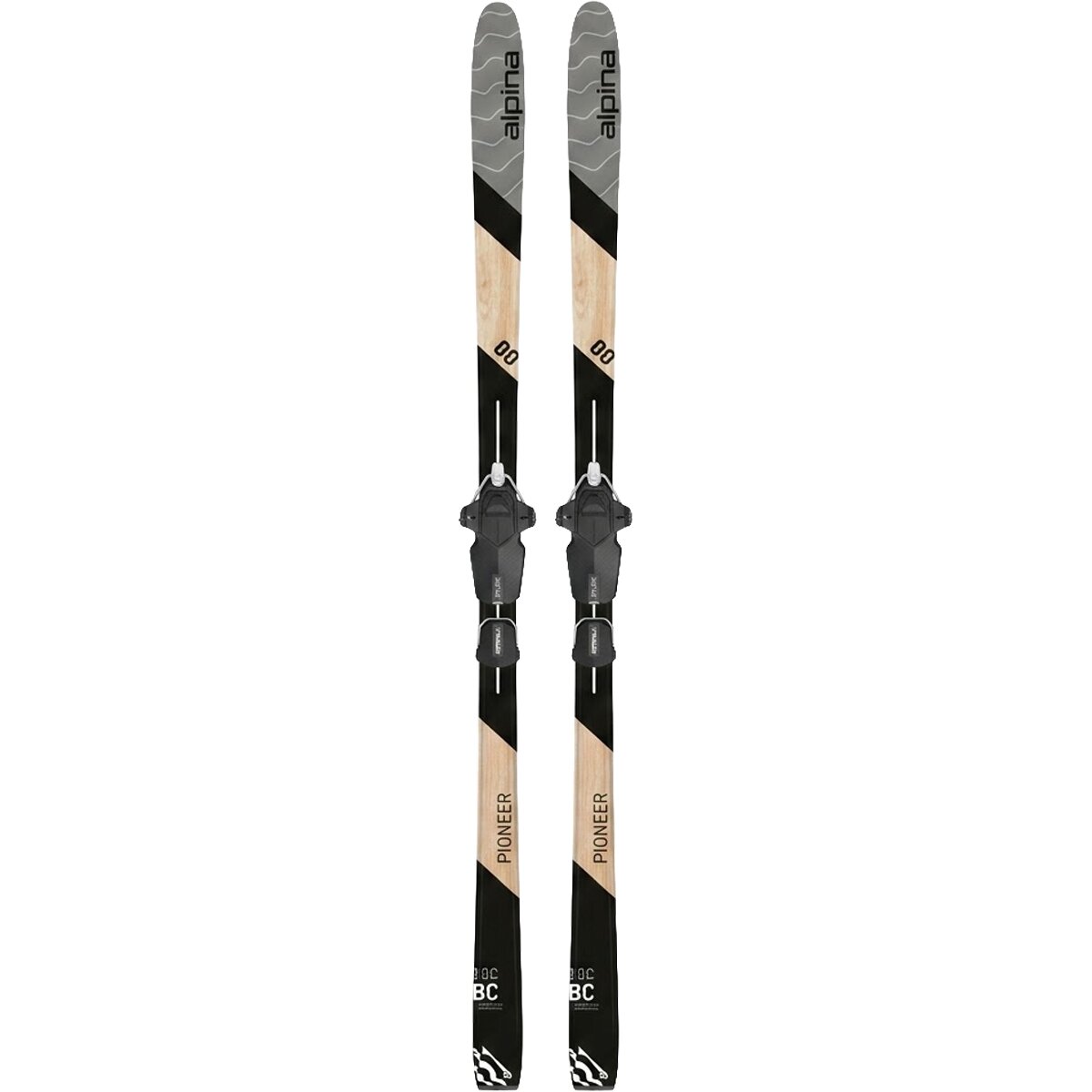 Image of Alpina Pioneer 80 PM Xplore Ski - 2027 Black/Grey, 175cm
