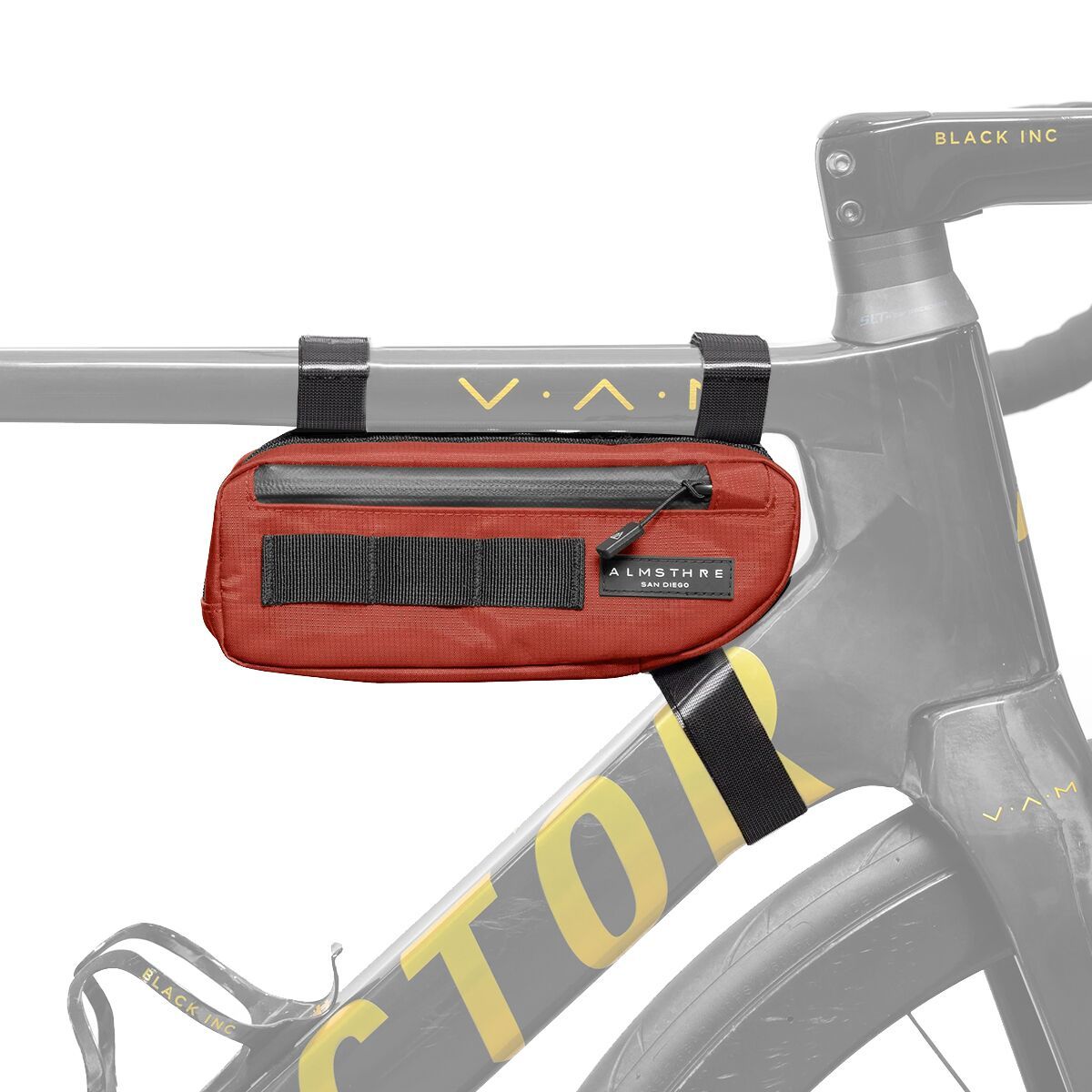 Image of ALMSTHRE Compact Frame Bag Rust Red, One Size