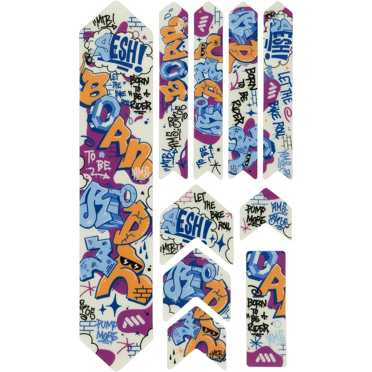 Image of All Mountain Style Honeycomb Frame Guard XL Born to Be Rider Blue, One Size