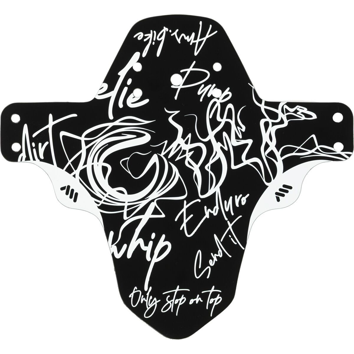 Image of All Mountain Style Mud Guard Signature White, One Size
