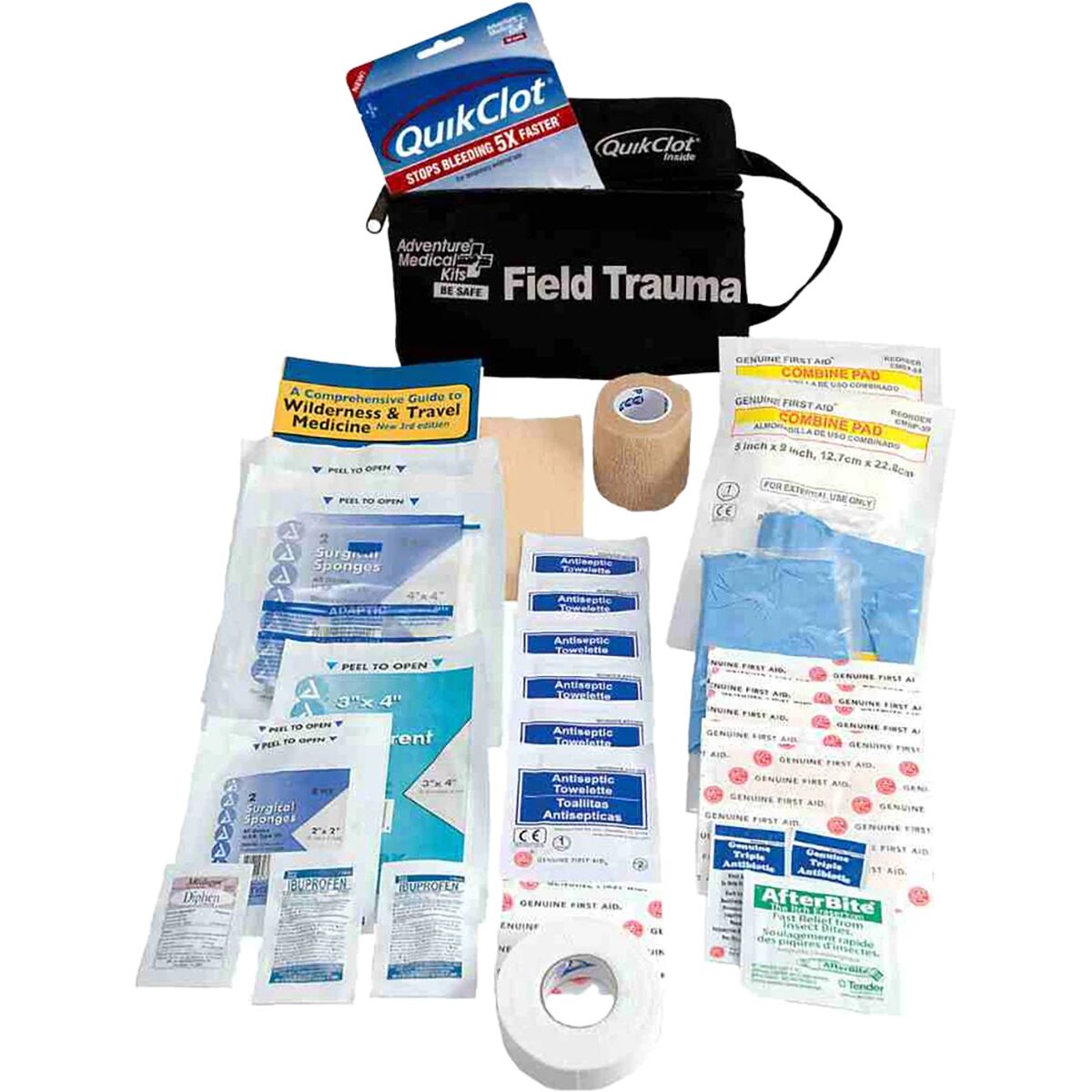 Image of Adventure Medical Kits Expedition Medical Kit One Color, Tactical Field Trauma with QuikClot
