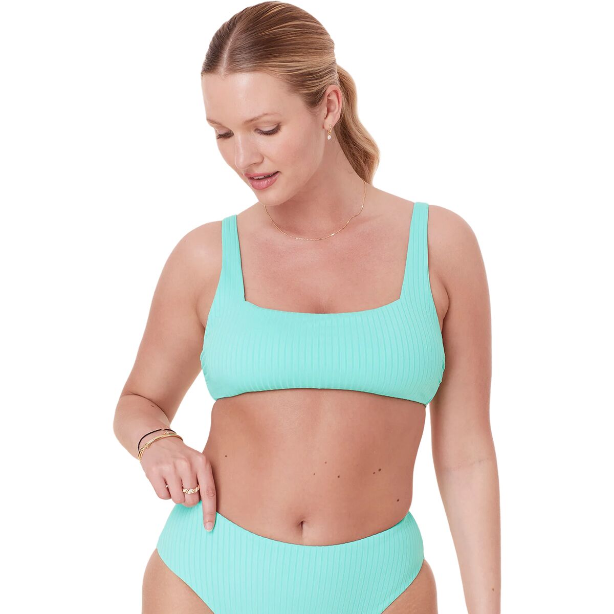 Image of Andie Rye Bikini Top - Women's Opal, L