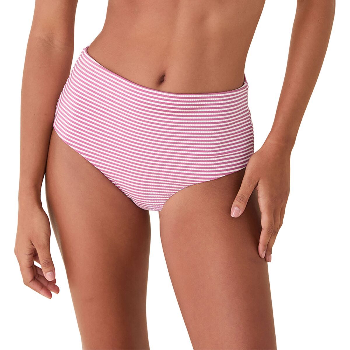 Image of Andie The High Waist Bikini Bottom - Women's Bloom, L