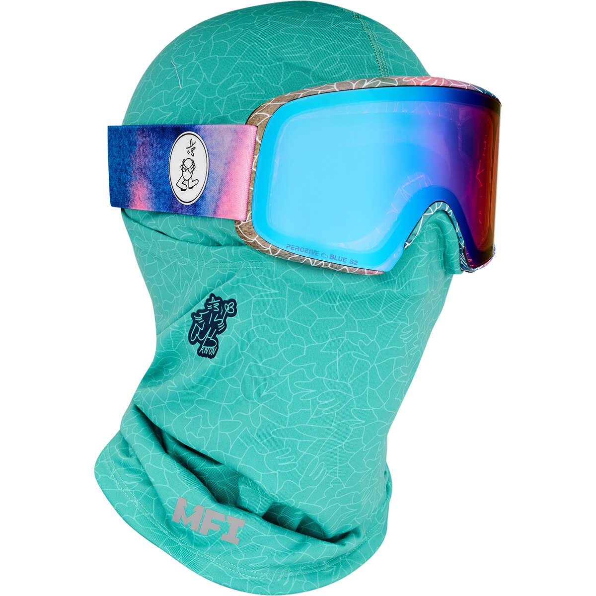 Image of Anon Hellbrook Balaclava Lb Marine Crackle, One Size
