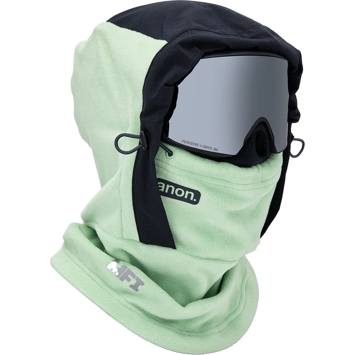 Image of Anon MFI Fleece Helmet Hood Soft Sage, One Size