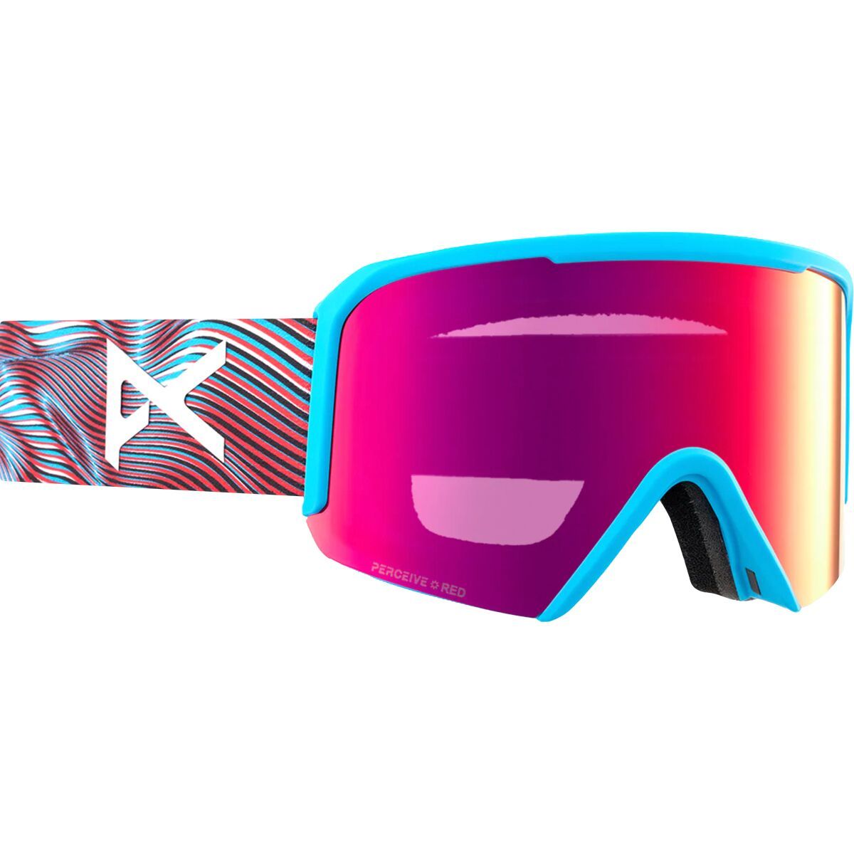 Anon Nesa Perceive Goggles Sunny Red/Waves/Extra Lens-Cloudy Burst, One Size