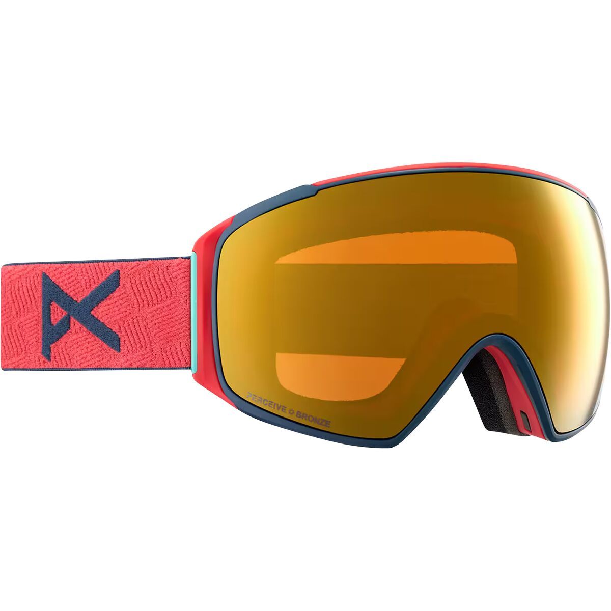 Image of Anon M4S Toric Low Bridge Goggles Black/Perceive Sunny Red, One Size