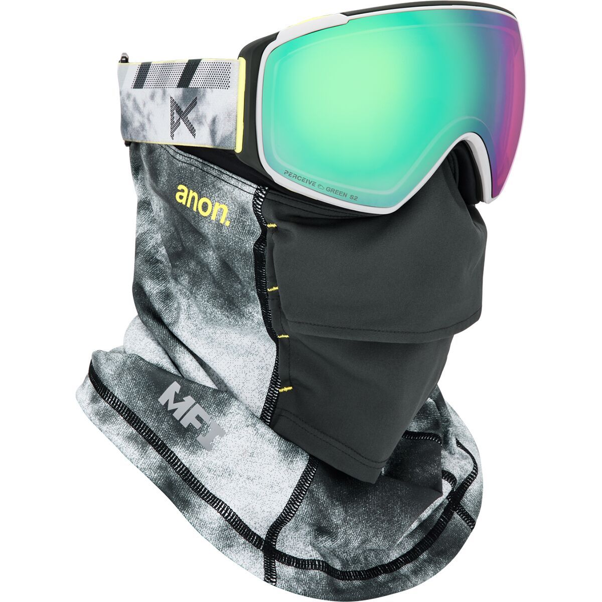 Anon M4S Toric Goggles + MFI Mask Tilt Shift/Perceive Variable Green, One Size