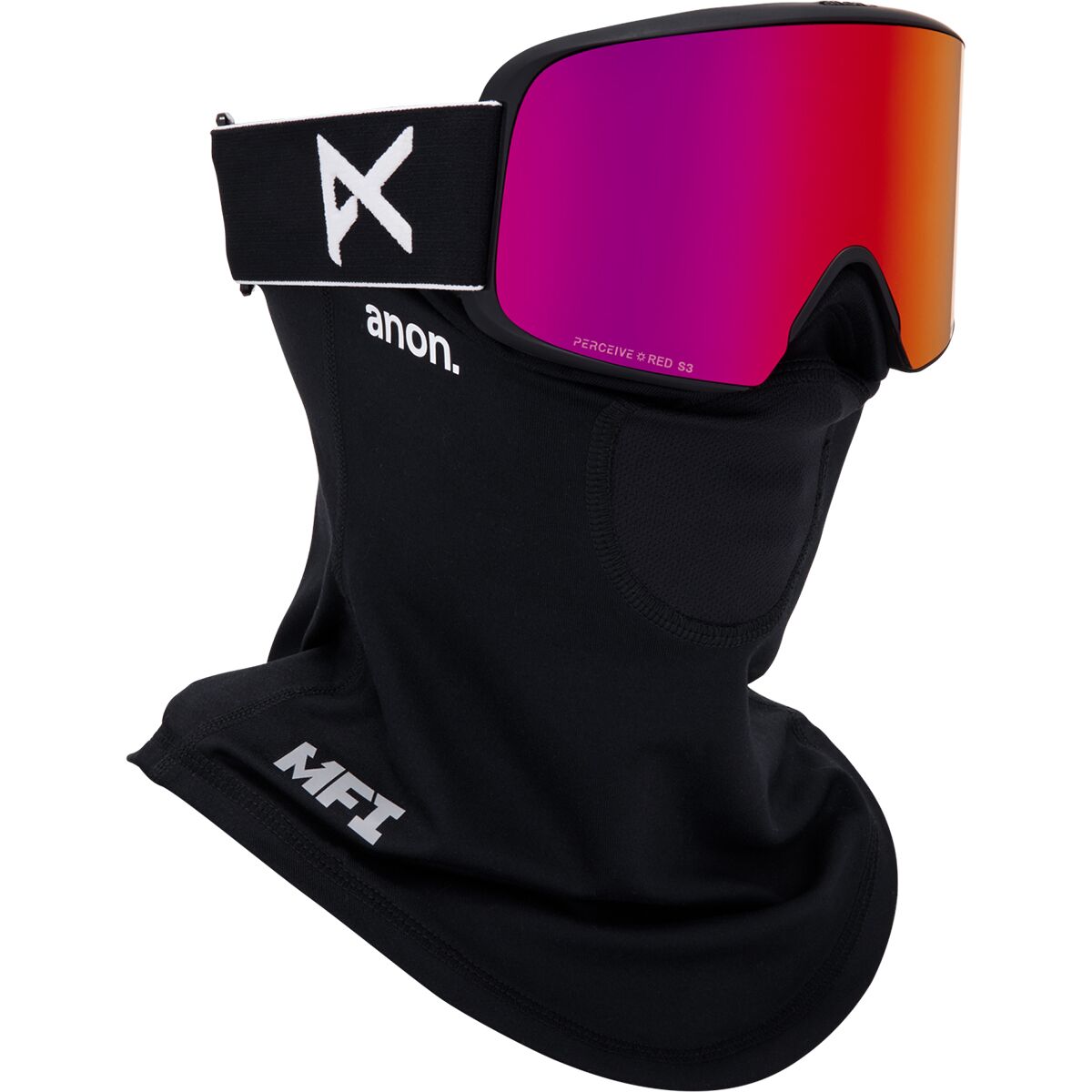 Image of Anon M6 Goggles Black/Perceive Sunny Red, One Size