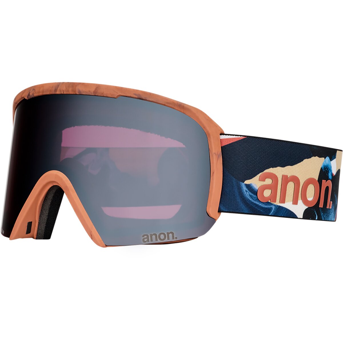Image of Anon Nesa Goggles + MFI Mask Marble Collage/Perceive Variable Blue, One Size
