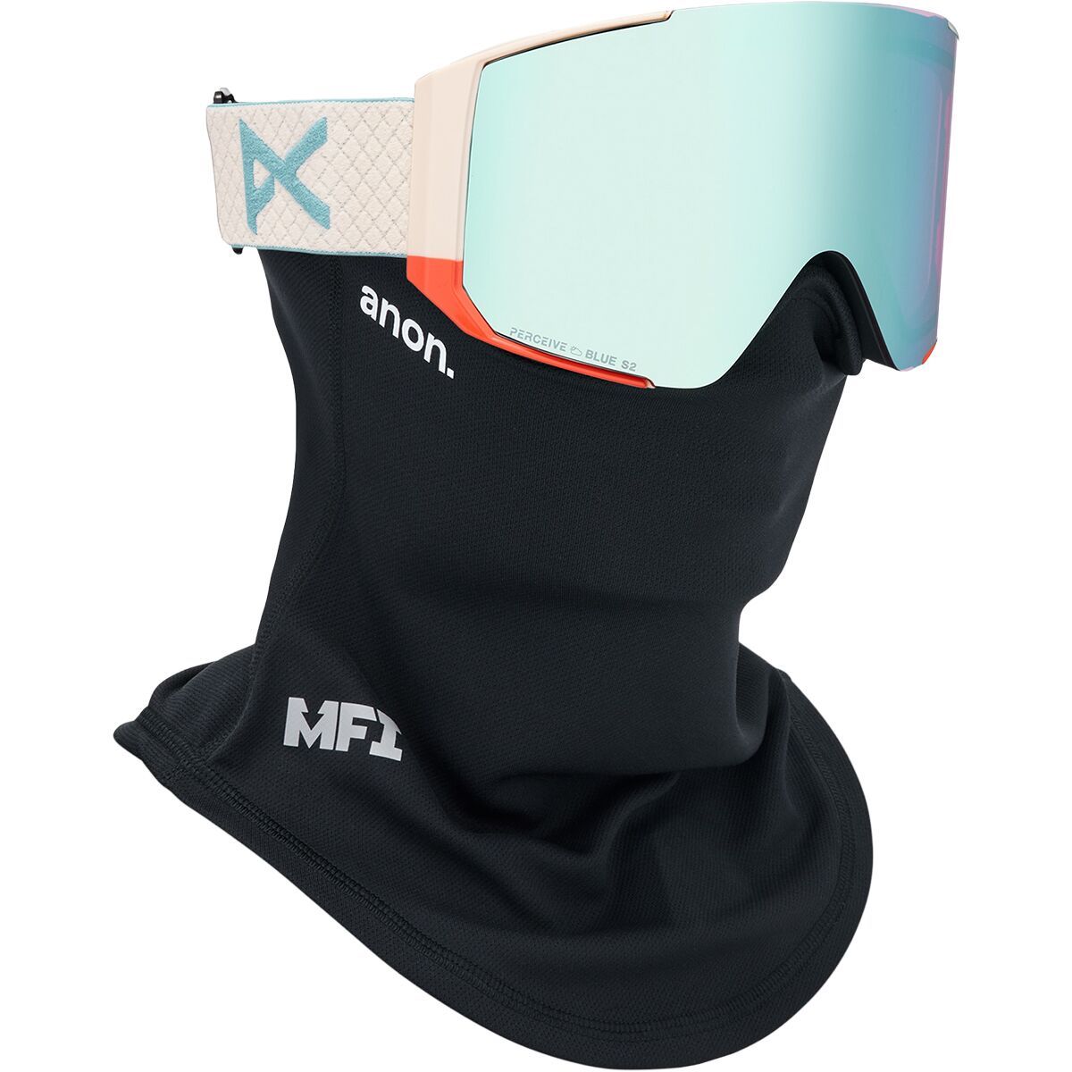 Image of Anon Sync Goggles + MFI Mask Oat/Perceive Variable Blue, One Size