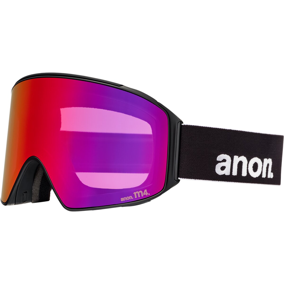 Anon Anon M4 Cylindrical Goggles + MFI Face Mask Black/Perceive Sunny Red, One Size