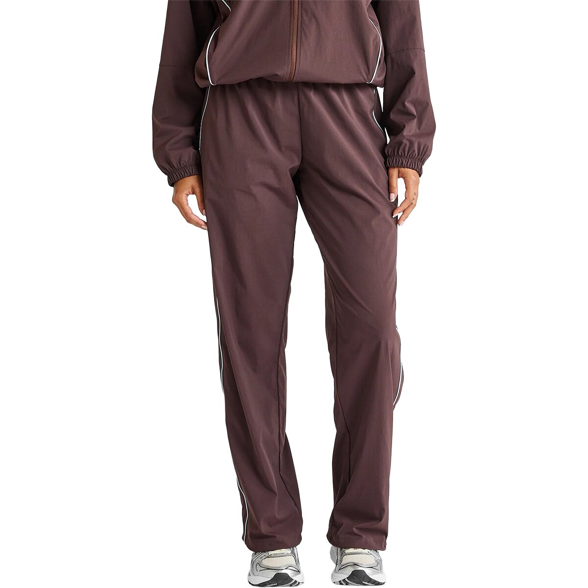 Image of All Fenix Wide Leg Mid Rise Spray Pant - Women's Espresso, S