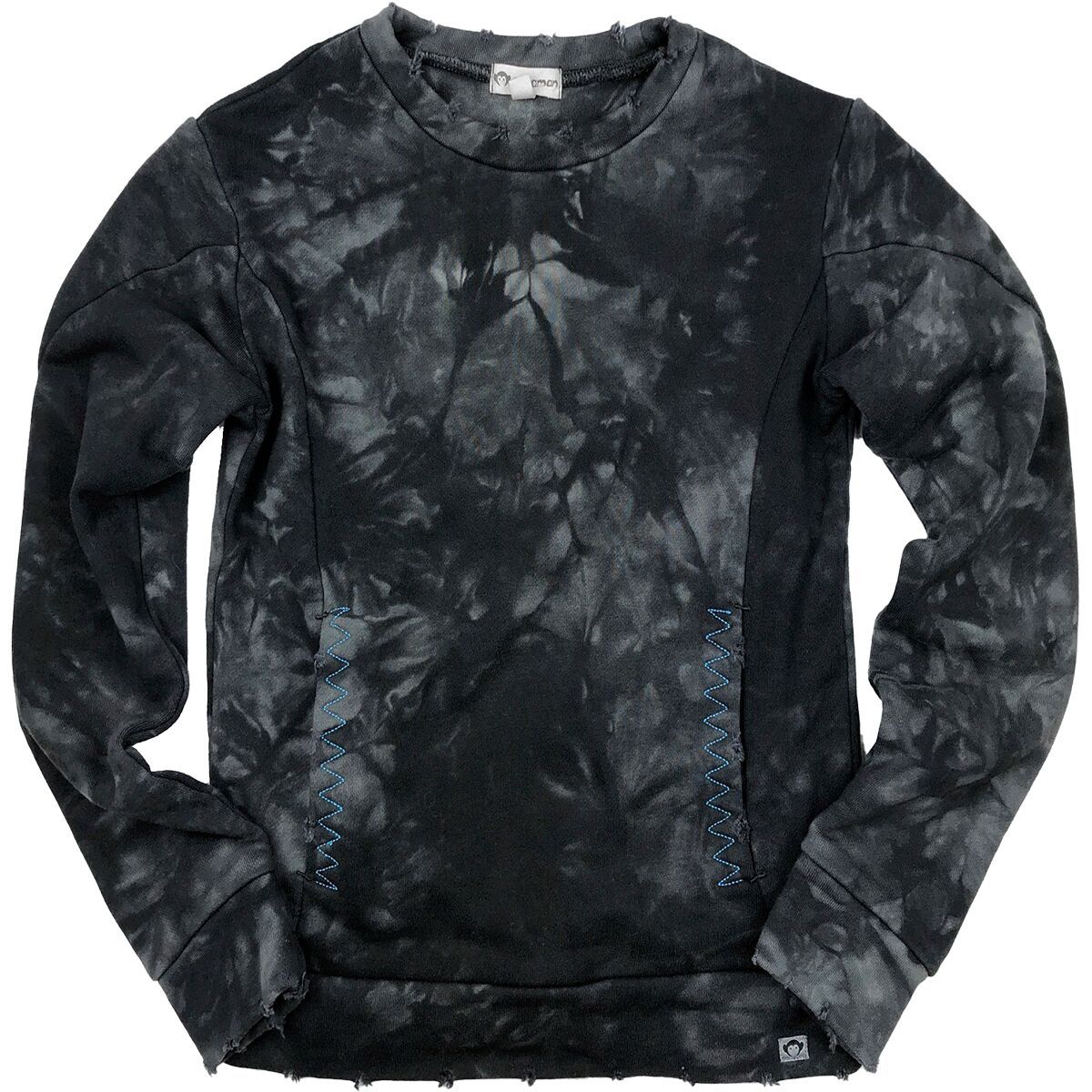 Appaman Feature Long-Sleeve Crewneck Top - Toddler Boys' Pewter Tie Dye, 8