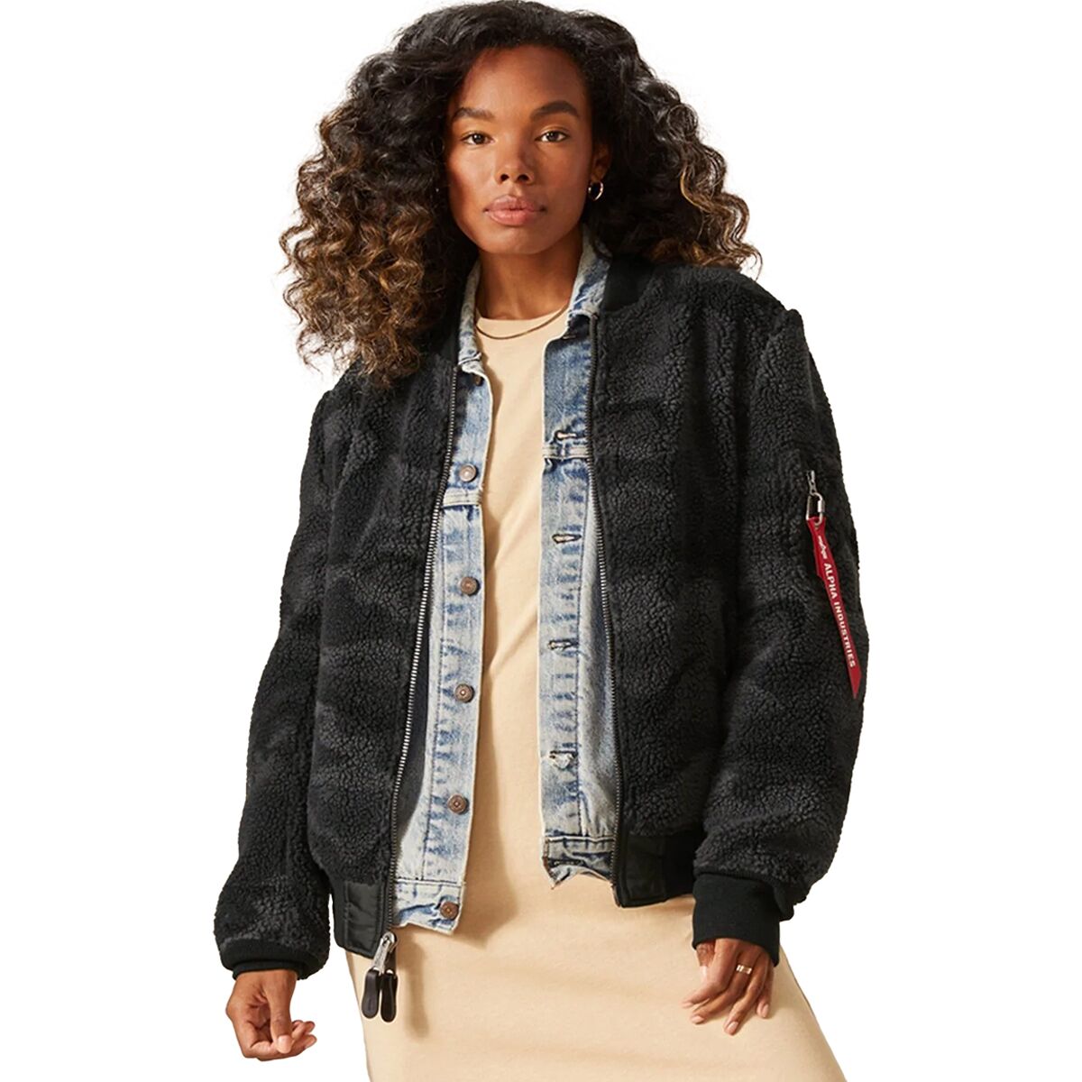 Alpha Industries L-2B Sherpa Bomber Jacket - Women's product image