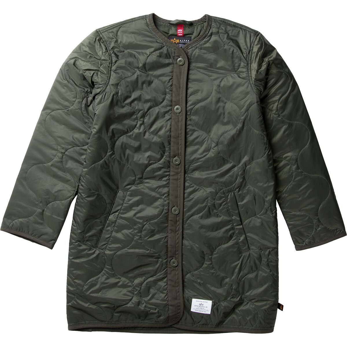 Alpha Industries Long Quilted Liner Jacket - Women's - Clothing