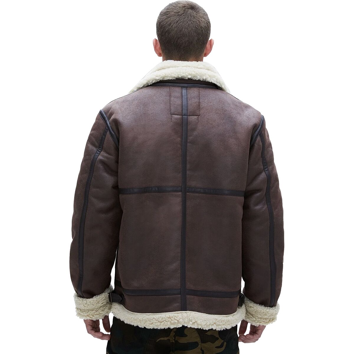 Veste Militaire Sherpa Alpha Industries Homme Taille XL - Couleur Olive, Occasion Très Bon état