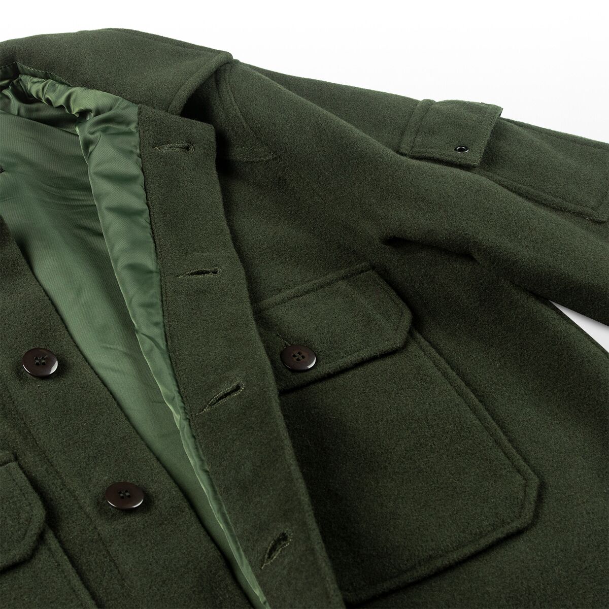 ジャケット・アウター Eaphi NO COLLAR WOOL CHECK COAT Eaphi wool like check jacketの通販 by くまももん's shop｜ラクマ