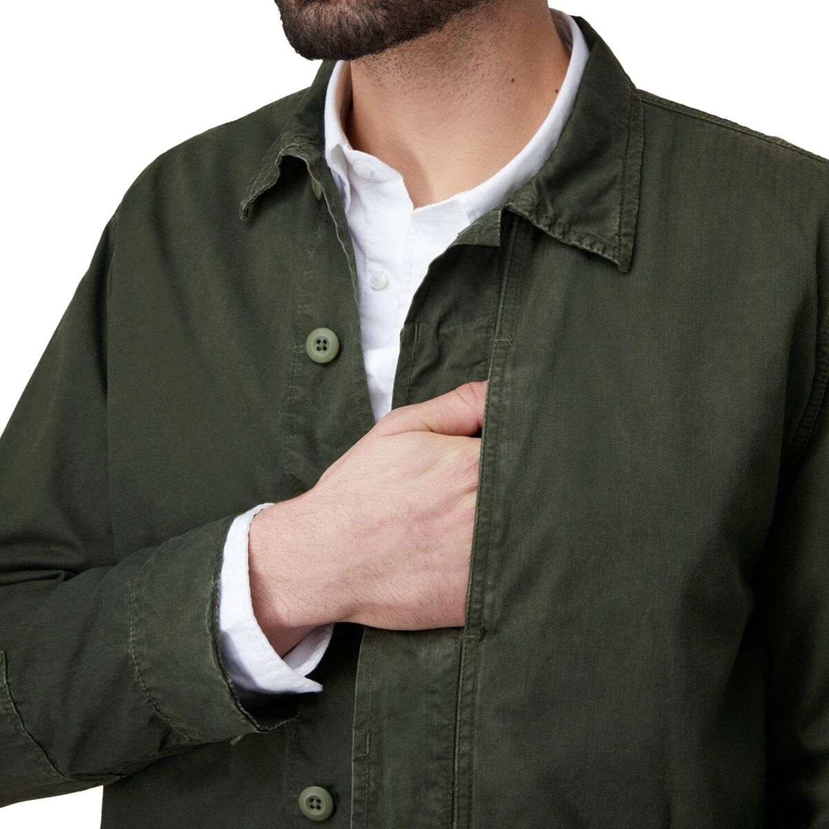 - Men\'s - Alpha Shirt Jacket Industries Contrast Clothing