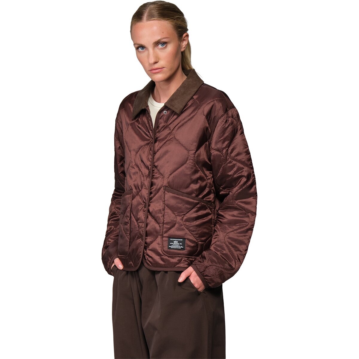 Image of Alpha Industries Coast Relaxed Fit Liner Jacket - Women's Cocoa, XS