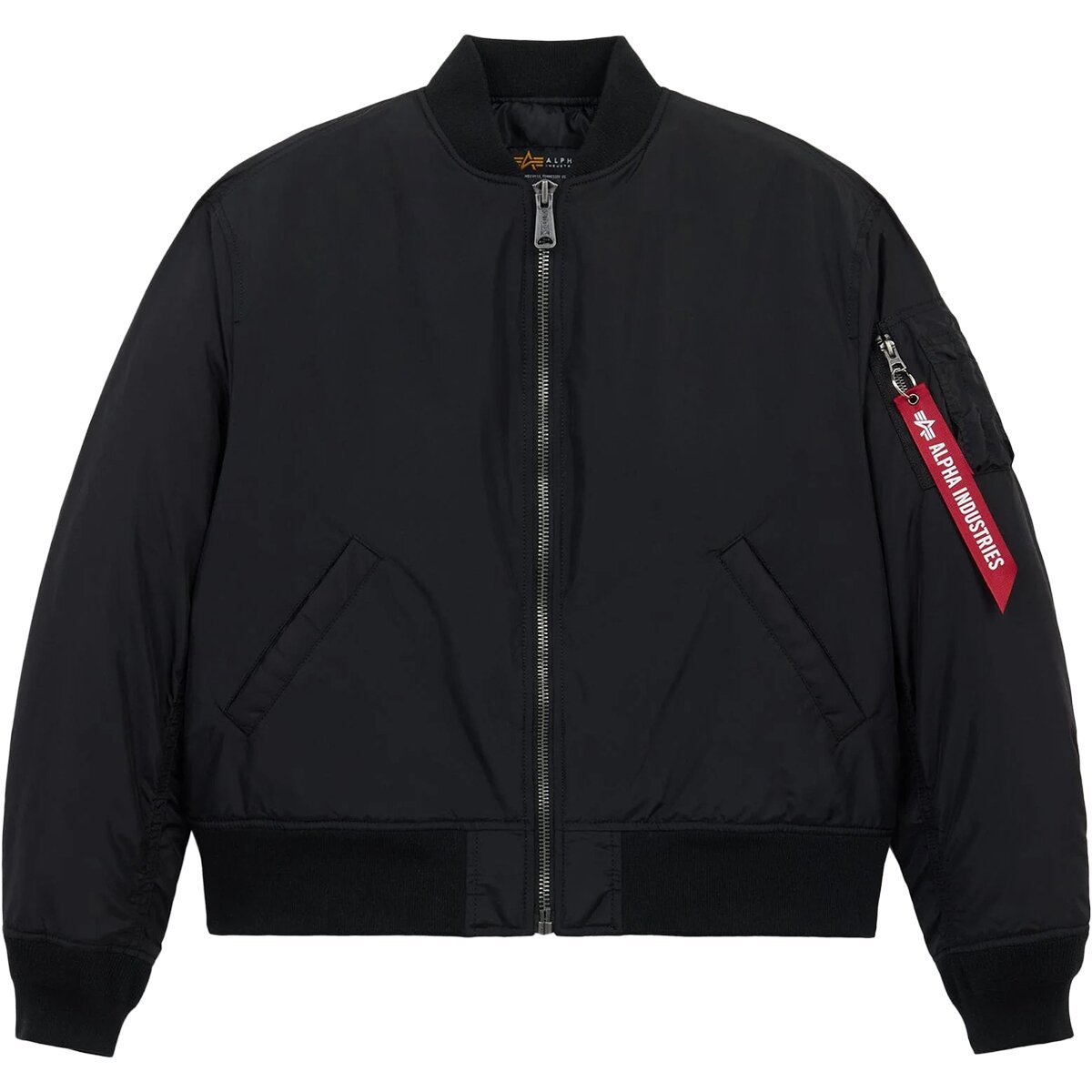 Image of Alpha Industries MA-1 Relaxed Fit Flight Oxford Jacket - Women's Black, S