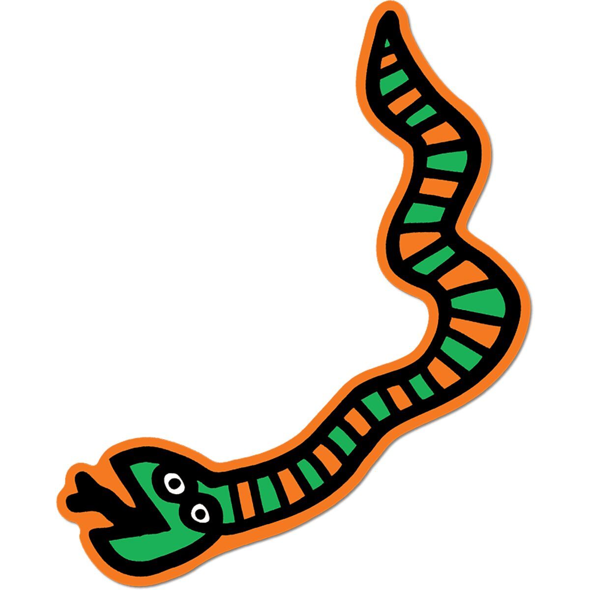 Image of Apply Stickers Big Pop Shop Snake Sticker Orange, 7x5.34