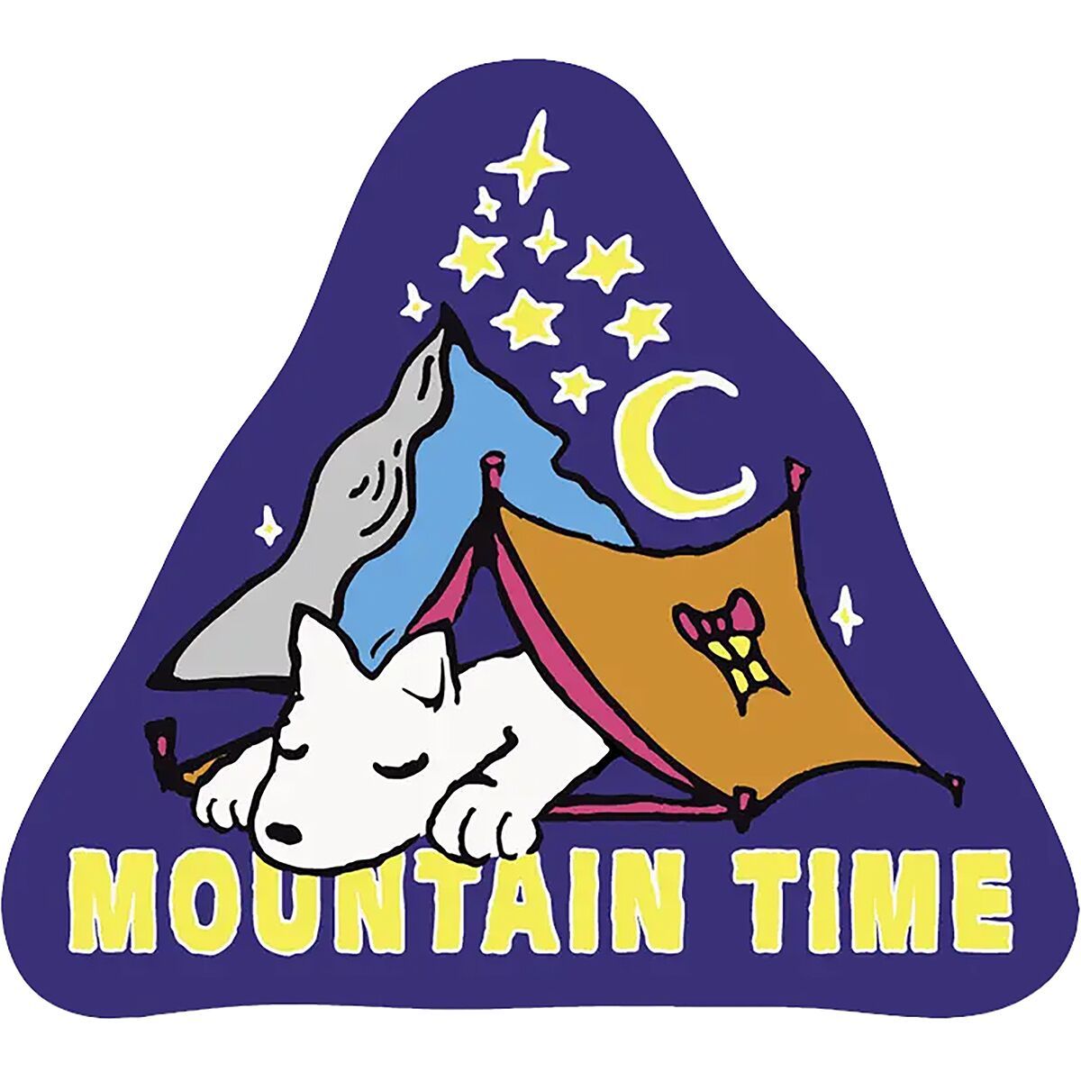Image of Apply Stickers Mountain Time Sticker Blue, 2.5x2.5