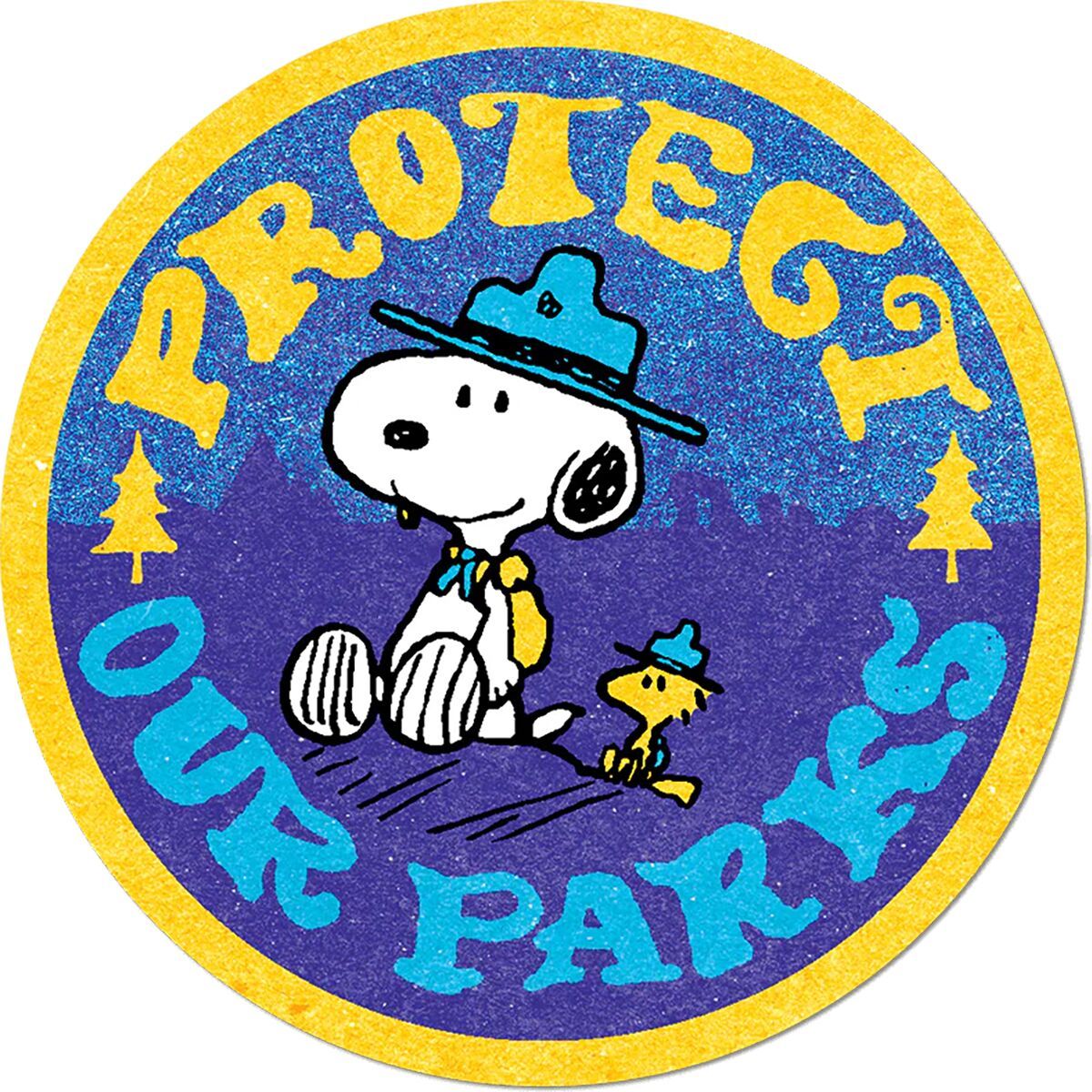 Image of Apply Stickers Protect Our Parks Sticker Blue, 3x3