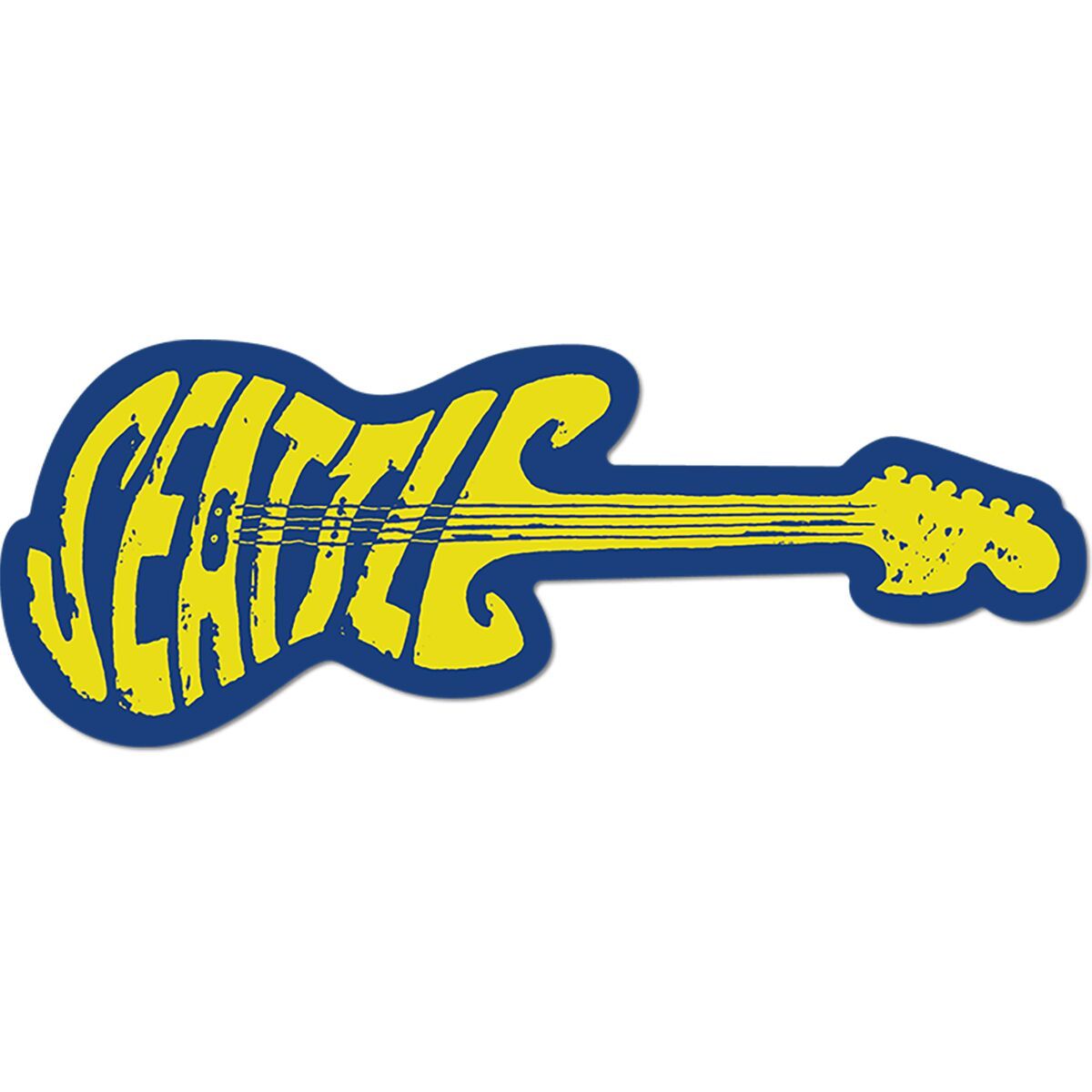 Image of Apply Stickers Seattle Shredder Sticker Yellow, 2.5x3.5