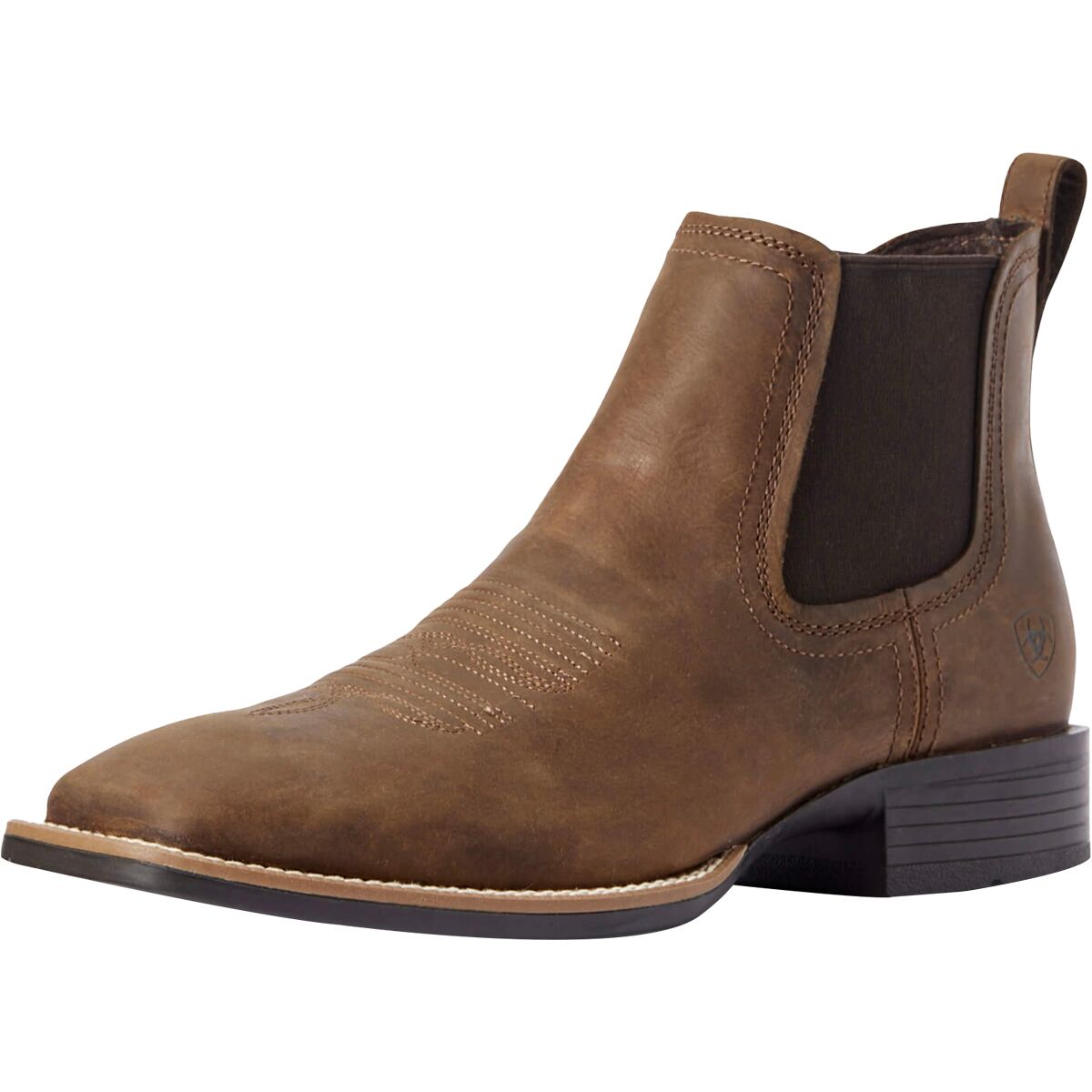 Image of Ariat Booker Ultra Western Boot - Men's Distressed Tan, 9.5