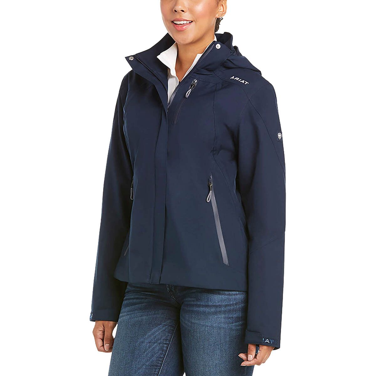 Image of Ariat Coastal Waterproof Jacket - Women's Navy, XS