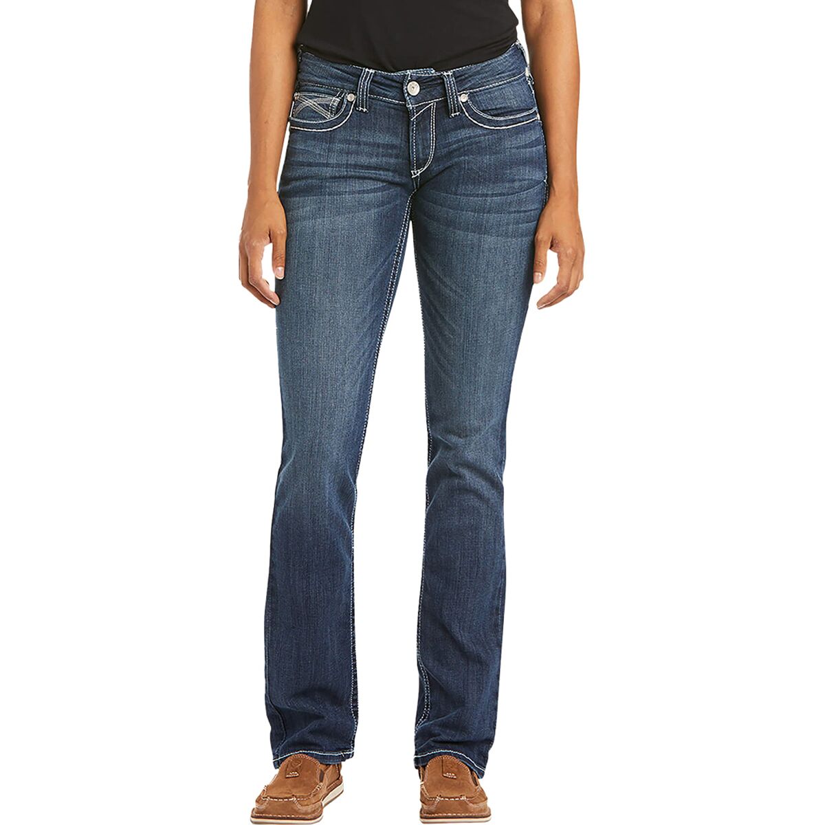 Ariat REAL MidRise Stretch Ivy Stackable StraightLeg Jean-Women's