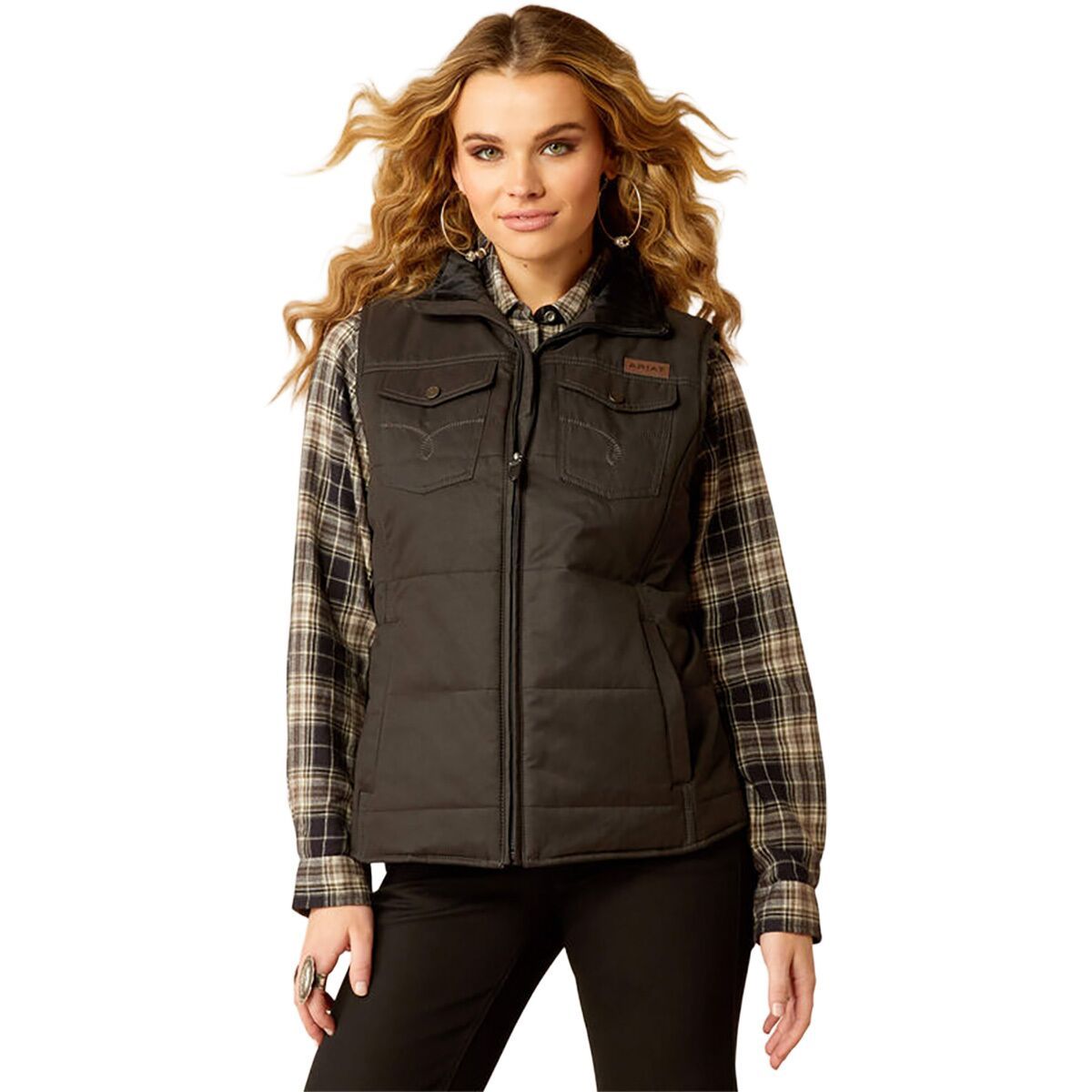 Ariat Grizzly Quilted Vest - Women's Black, XL